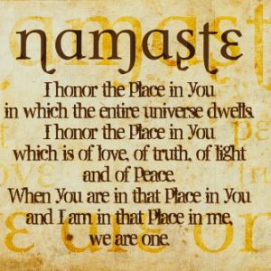 NAMASTE, NAMASKAR, NAMASTḔ SALUTUL INDIAN STRAVECHI