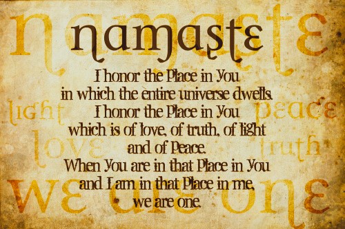 NAMASTE, NAMASKAR, NAMASTḔ SALUTUL INDIAN STRAVECHI